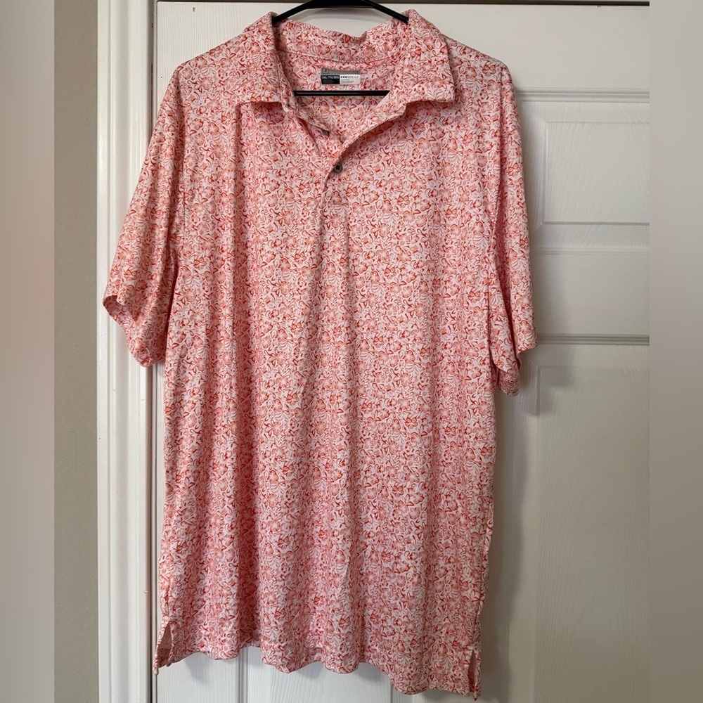 PGA Polo Shirt in Orange Floral